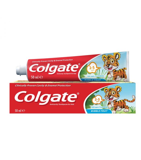 Colgate Anticavity Toothpaste for Kids Bubble Fruit 2-5 years 50ml