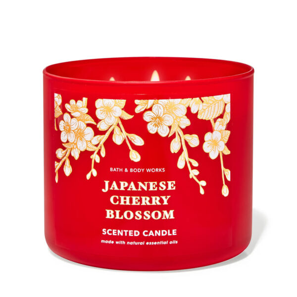 Bath & Body Works Japanese Cherry Blossom 3-Wick Candle