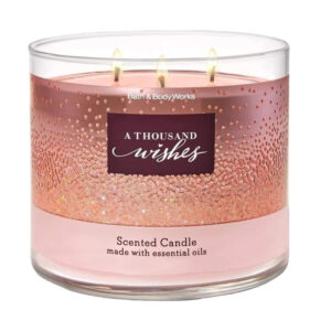 Bath & Body Works And Thousand Wishes Scented 3 Wick Candle