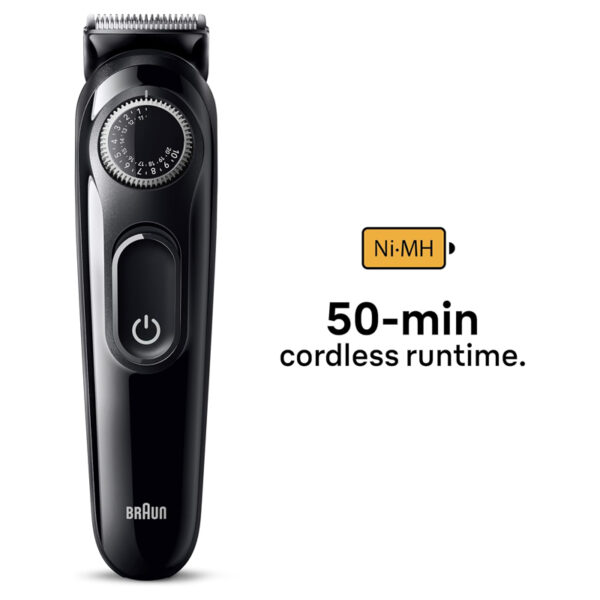 Braun Beard Trimmer Series 3 3410, Trimmer For Men with Styling Tools and 50-min Runtime_5