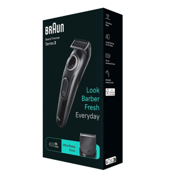 Braun Beard Trimmer Series 3 3410, Trimmer For Men with Styling Tools and 50-min Runtime_8