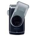 Braun Pocketgo Mobile Electric Travel Shaver, M90, Black-Silver_3