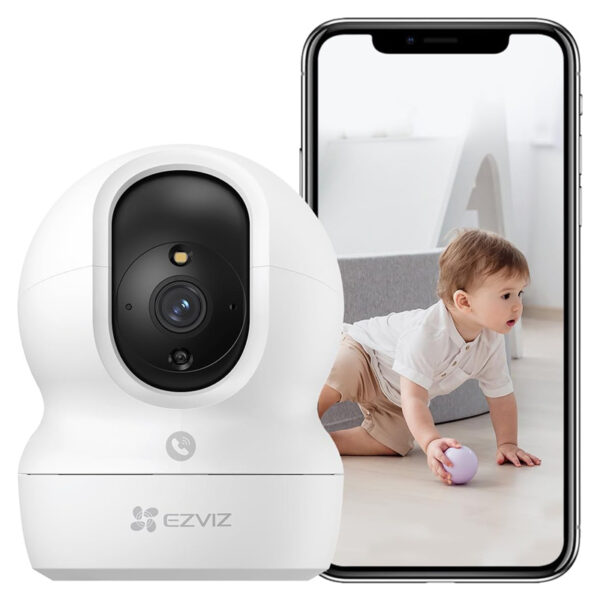 EZVIZ Security Camera CP1 Pro, 4MP CCTV Camera for Home, 360° Indoor Camera, Baby Monitor with Color Night Vision, Human Shape & Loud Noise Detection with Auto-Tracking, Two-Way Audio, Dual-Band Wi-Fi