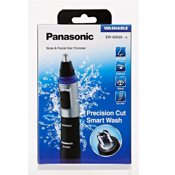 Panasonic ER-GN30-K Nose, Ear n Facial Hair Trimmer WetDry with Vortex Cleaning System, Black_10