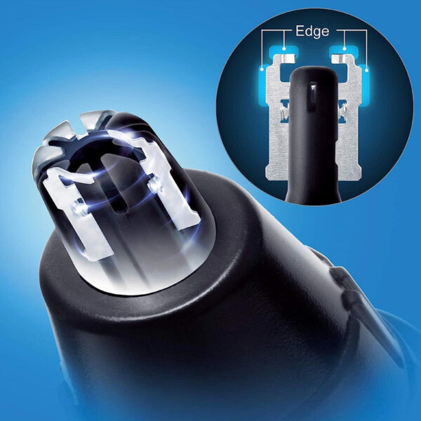 Panasonic ER-GN30-K Nose, Ear n Facial Hair Trimmer WetDry with Vortex Cleaning System, Black_8