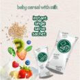 Simply Fils Baby cereals with Milk 4 Grains & 4 Vegetables, 250g, 10 Single-Serve Sachets, 6-36 Months