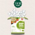Simply Fils Baby cereals with Milk 4 Grains & 4 Vegetables, 250g, 10 Single-Serve Sachets, 6-36 Months